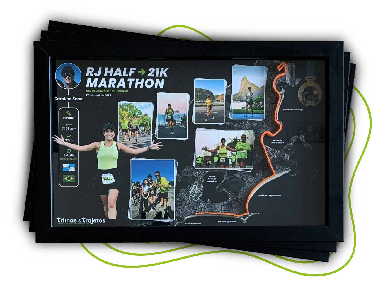 Quadro personalizado Trilhas e Trajetos