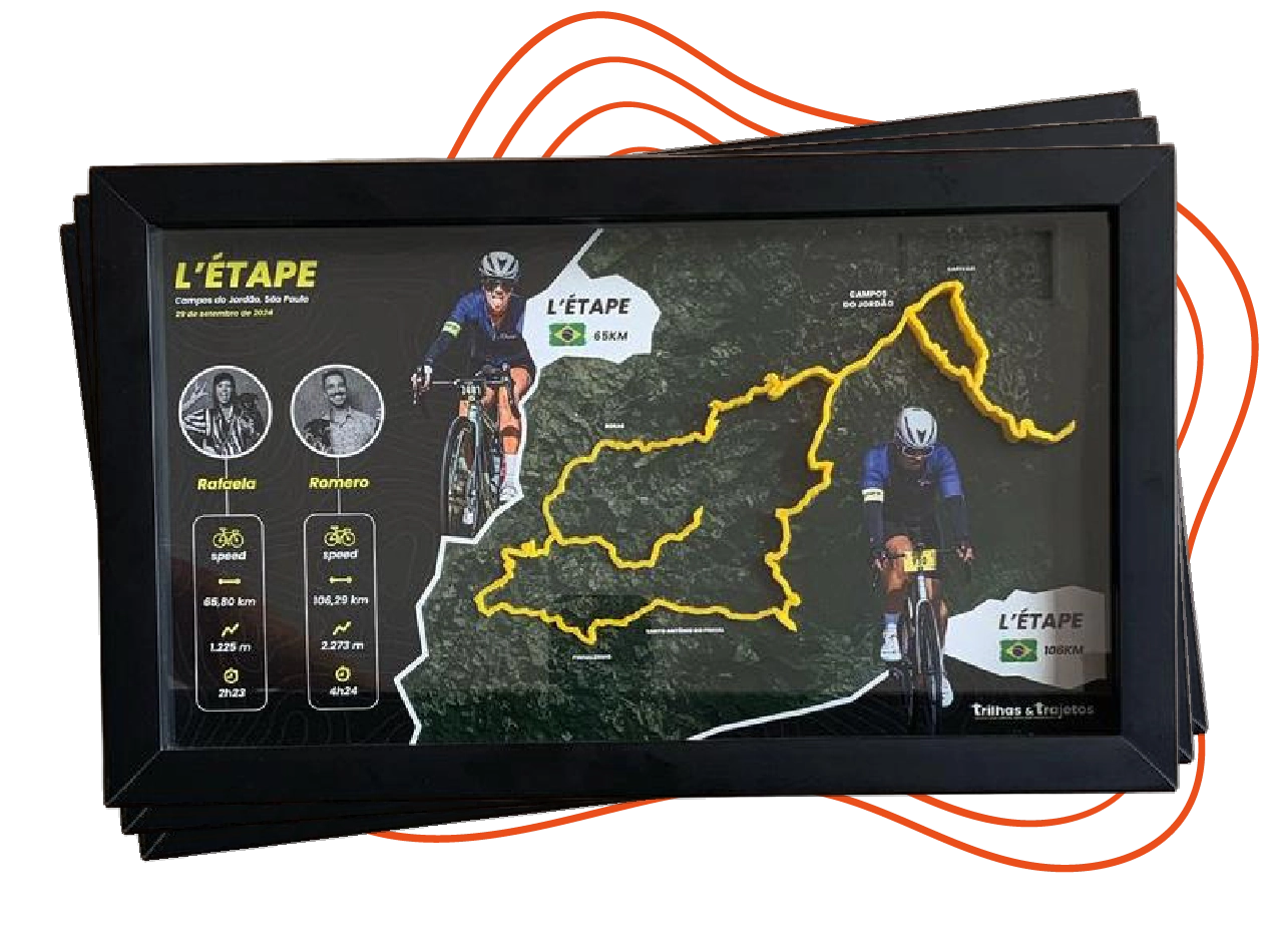 Quadro personalizado Trilhas e Trajetos